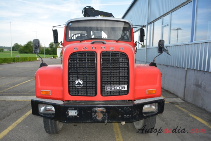Saurer type D 1959-1983 (1978-1983 Saurer D290B Rauber Gartenbau 4x2 dump truck), front view