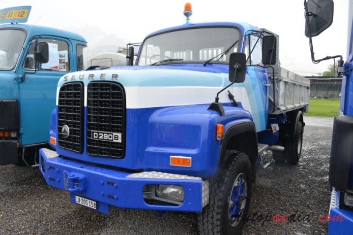 Saurer type D 1959-1983 (1981 Saurer D290BN 4x2 D3KT-B dump truck), left front view
