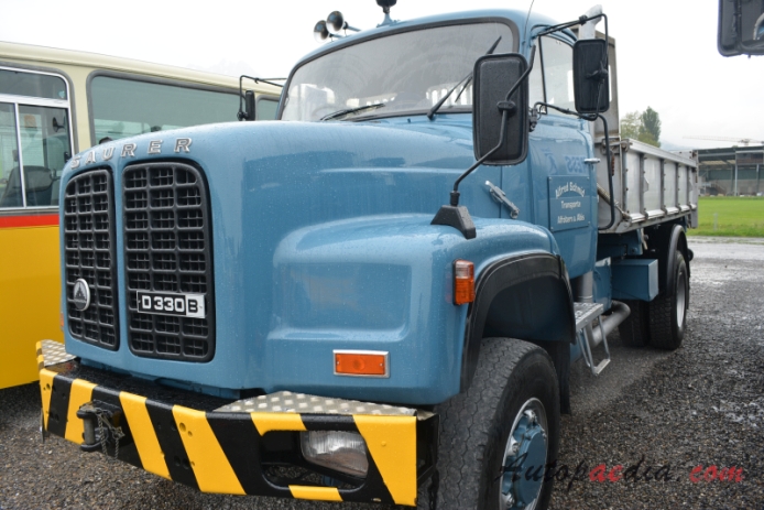 Saurer type D 1959-1983 (1983 Saurer D330BN D4KT-B Alfred Schmid Transporte 4x4 dump truck), left front view