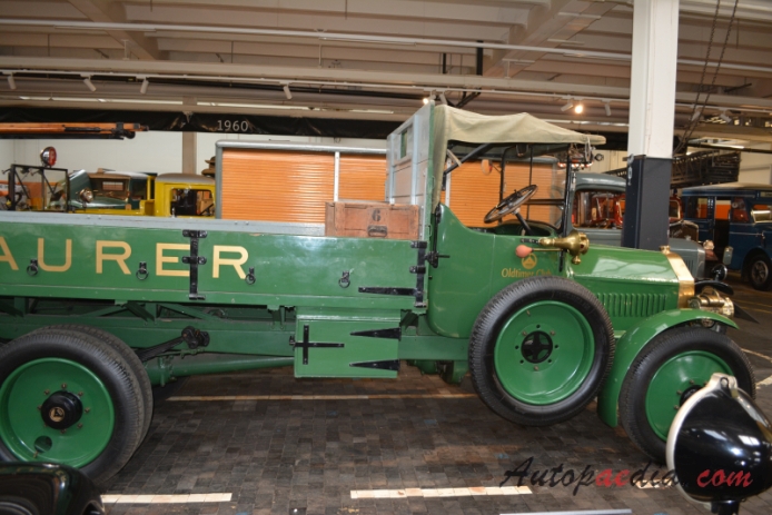 Saurer prehistory (1917 3TC flatbed truck), right side view