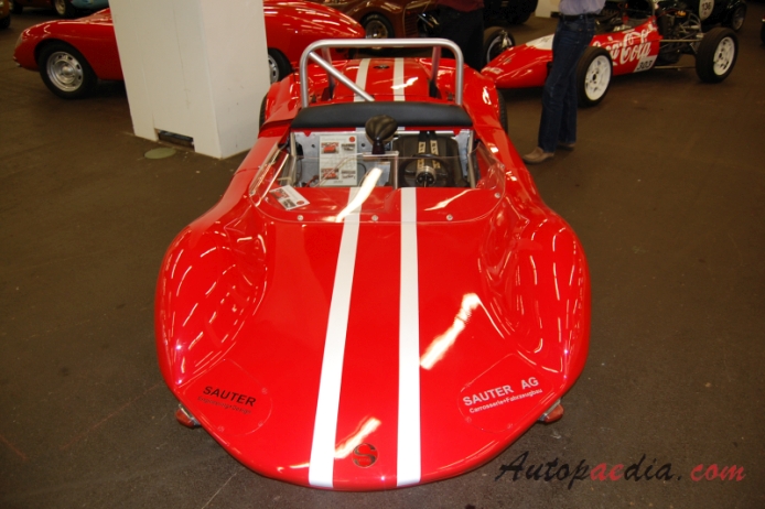 Sauter Spezial Rennwagen 1947-1965 (1963 Sauter Spezial DKW 1100ccm auto wyścigowe), przód