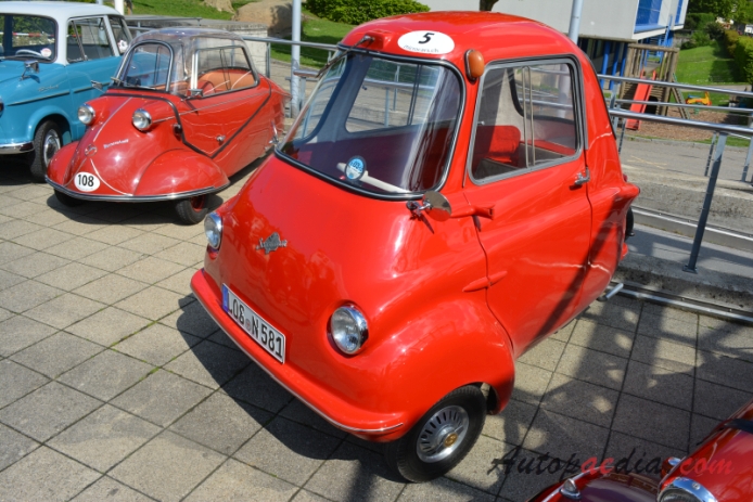 Scootacar 1957-1964 (1960 MkI microcar), lewy przód