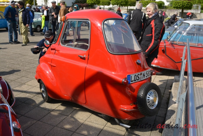 Scootacar 1957-1964 (1960 MkI microcar),  left rear view