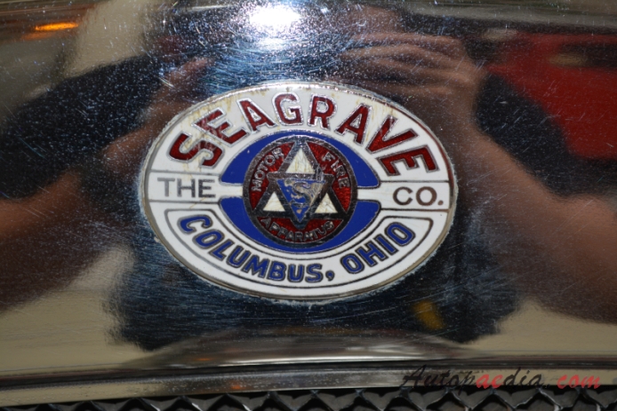 Seagrave nieznany model 1929 (wóz strażacki), emblemat przód 