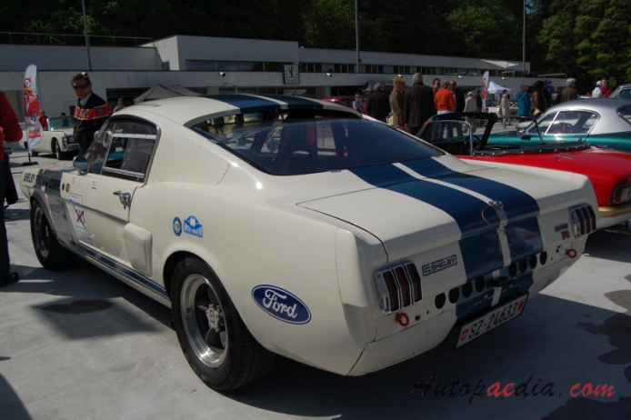 Shelby Mustang 1965-1970 (1966 GT 350R fastback 2d),  left rear view