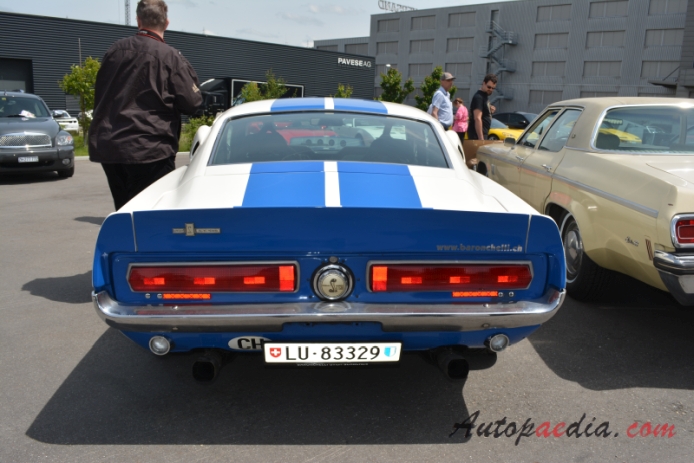 Shelby Mustang 1965-1970 (1967 GT 500 fastback 2d), rear view