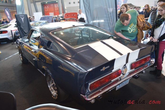 Shelby Mustang 1965-1970 (1967 GT 500 fastback 2d),  left rear view