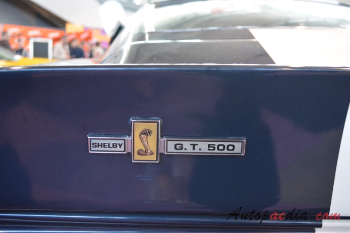 Shelby Mustang 1965-1970 (1967 GT 500 fastback 2d), rear emblem  