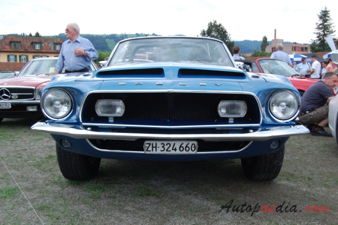 Shelby Mustang 1965-1970 (1968 Cobra GT 500-KR convertible 2d), front view