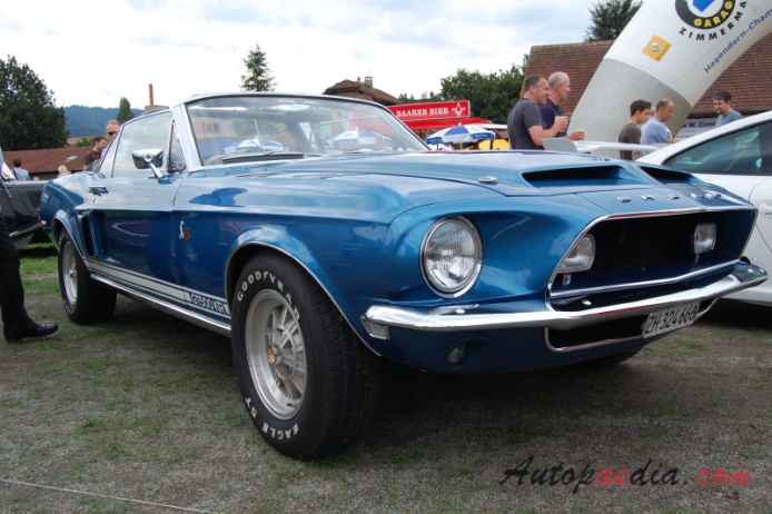 Shelby Mustang 1965-1970 (1968 Cobra GT 500-KR convertible 2d), right front view