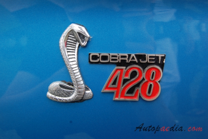 Shelby Mustang 1965-1970 (1968 Cobra GT 500-KR convertible 2d), side emblem 