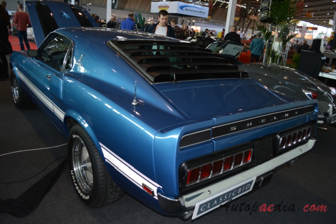 Shelby Mustang 1965-1970 (1970 GT 500 FASTBACK 2d),  left rear view