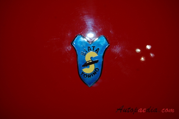 Siata 750 Sport Spider 1949, emblemat przód 