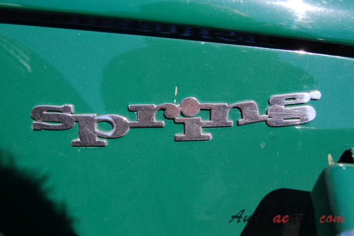 Siata 850 Spring 1967-1970, rear emblem  