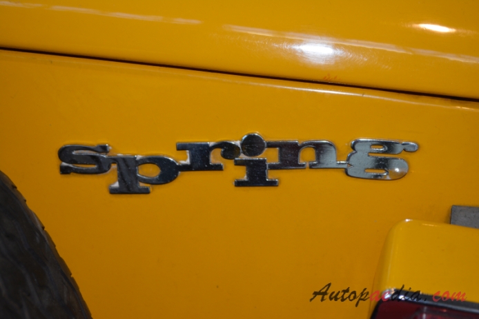 Siata 850 Spring 1967-1970 (1970), rear emblem  
