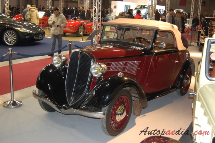 Simca-Fiat 6 CV 1932-1937 (1933 Simca Balilla spider 2d), left front view