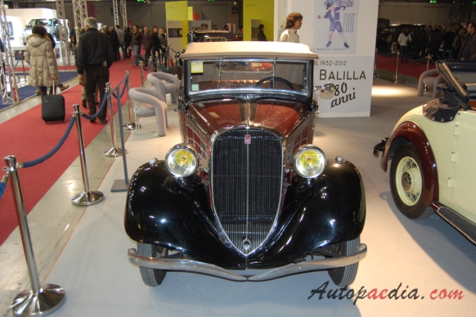 Simca-Fiat 6 CV 1932-1937 (1933 Simca Balilla spider 2d), front view