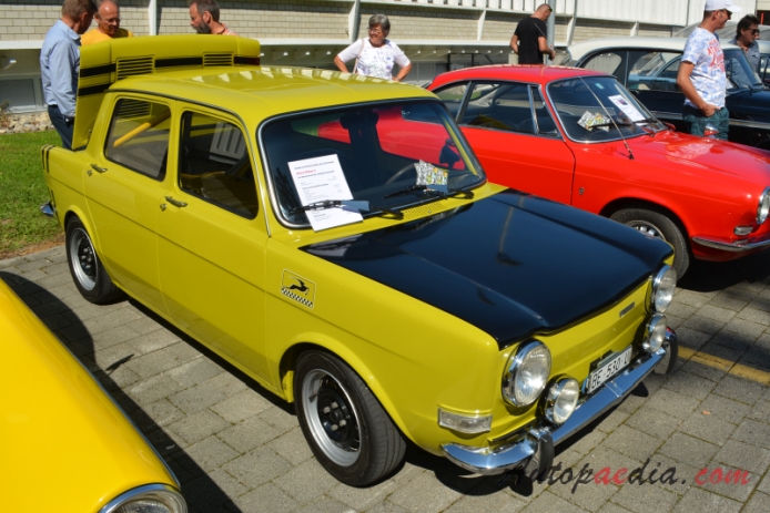 Simca 1000 1961-1978 (1973 1294 2 DC Rallye 2 sedan 4d), prawy przód