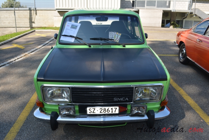 Simca 1000 1961-1978 (1977 1294ccm Rallye 2 sedan 4d), przód