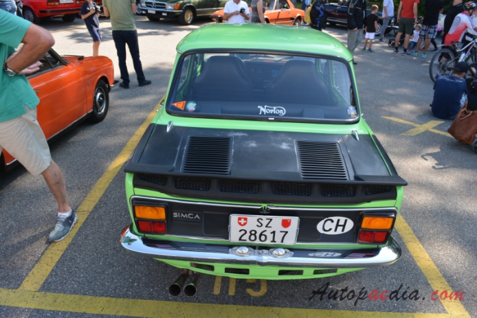 Simca 1000 1961-1978 (1977 1294ccm Rallye 2 sedan 4d), tył