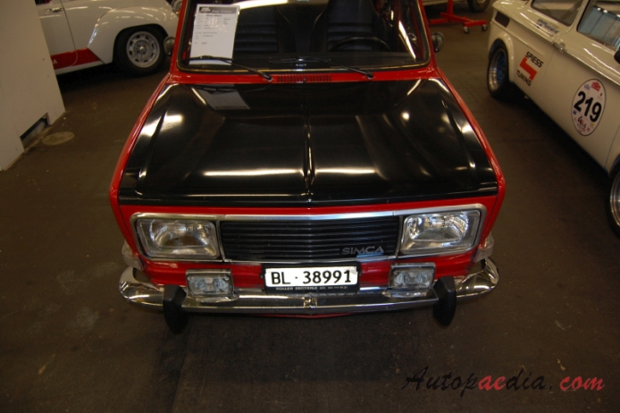 Simca 1000 1961-1978 (1977 Rallye 2 sedan 4d), przód