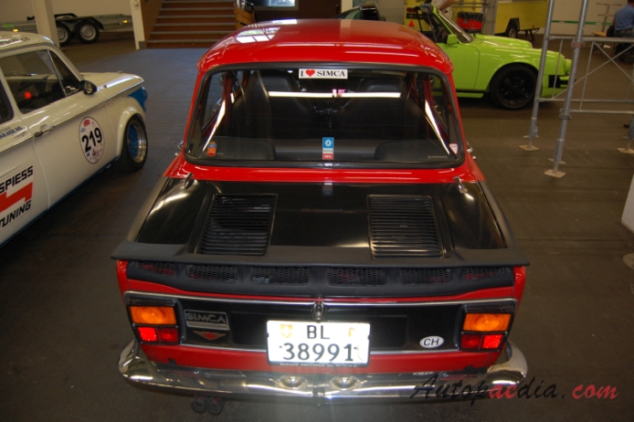 Simca 1000 1961-1978 (1977 Rallye 2 sedan 4d), rear view