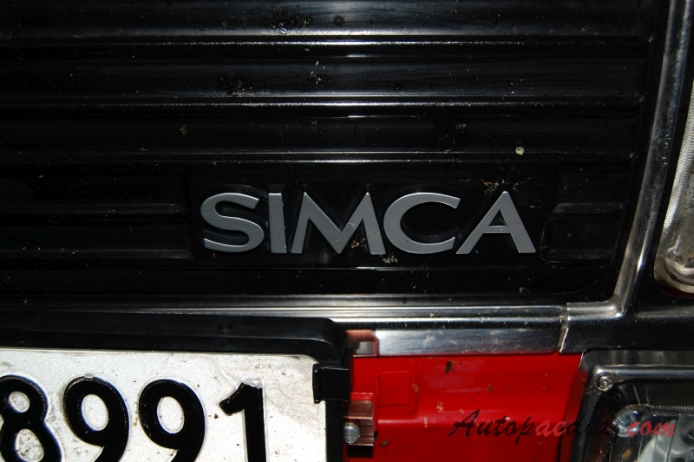 Simca 1000 1961-1978 (1977 Rallye 2 sedan 4d), emblemat przód 