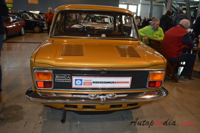Simca 1000 1961-1978 (1978 1006 GLS sedan 4d), rear view