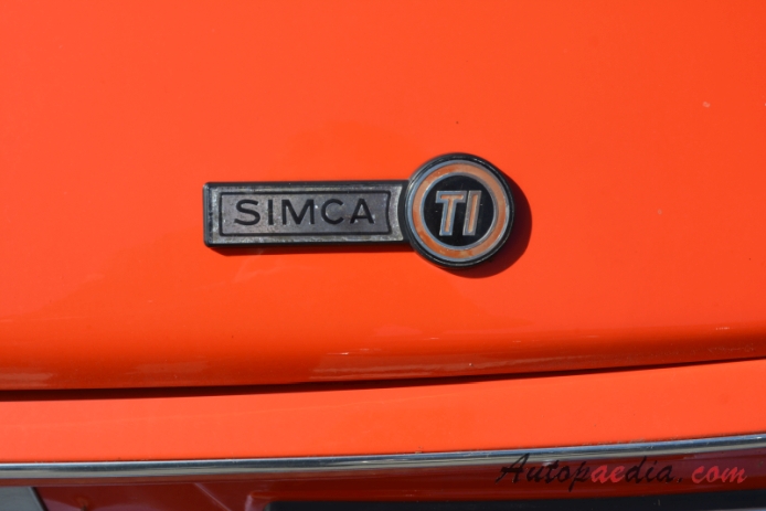 Simca 1100 1967-1985 (1974-1985 TI 1294ccm hatchback 5d), emblemat tył 