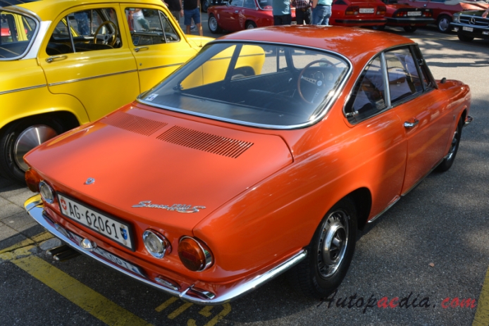 Simca 1200S Coupé 1967-1971 (1968 Simca 1200 S Bertone Coupé 2d), right rear view