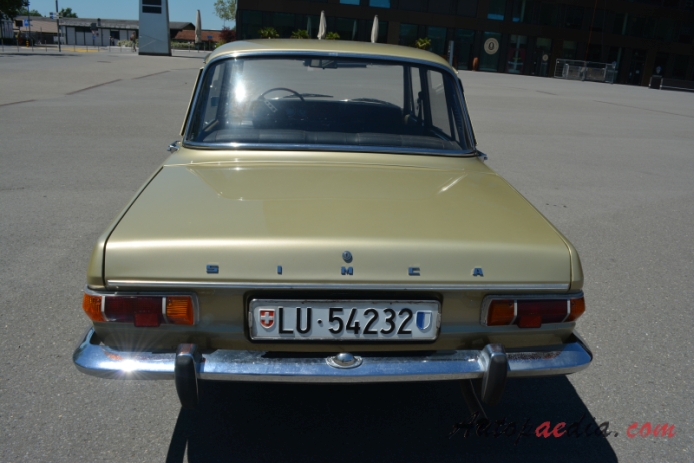 Simca 1501 1966-1975 (1969-1970 Simca 1501 Special sedan 4d), rear view