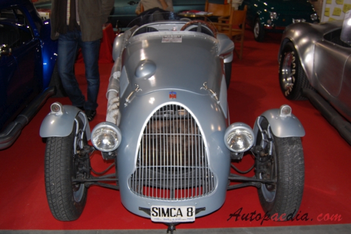 Simca 8 1938-1951 (1949 Simca 8 Deho 1100), front view