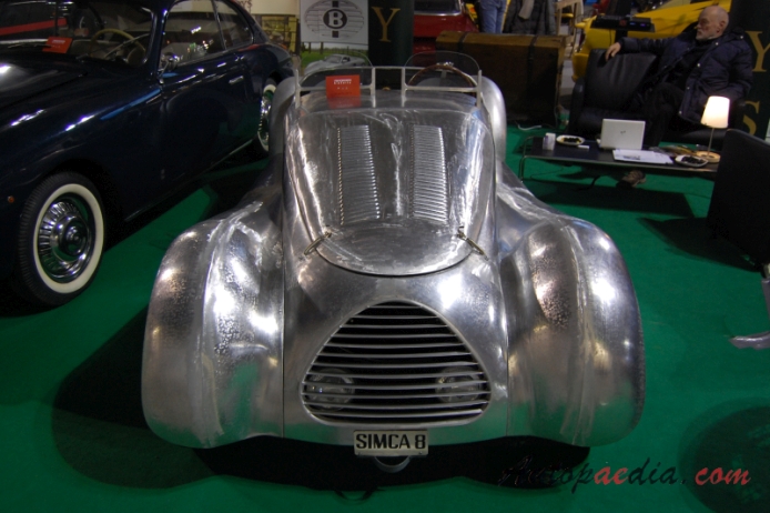 Simca 8 1938-1951 (roadster), przód