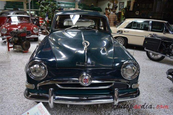 Simca Aronde 1st generation (Simca 9) 1951-1955 (1954 sedan 4d), front view