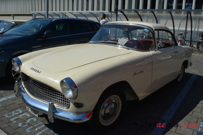 Simca Aronde 2nd generation 90A 1955-1958 (1957-1958 Simca Aronde 1300 Plein Ciel Hardtop Coupé 2d), left front view