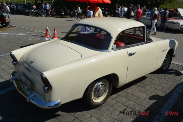 Simca Aronde 2. generacja 90A 1955-1958 (1957-1958 Simca Aronde 1300 Plein Ciel Hardtop Coupé 2d), prawy tył