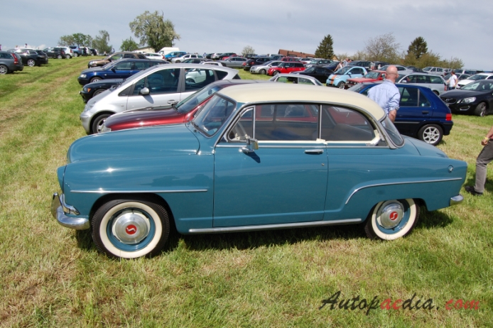 Simca Aronde 2nd generation 90A 1955-1958 (Grand Large Coupé 2d), left side view