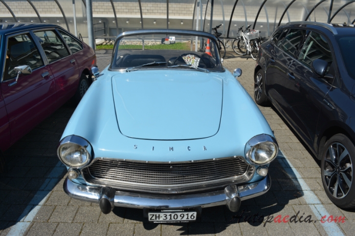Simca Aronde 3. generacja P60 1958-1964 (1958-1962 Simca Aronde Océane cabriolet 2d), przód