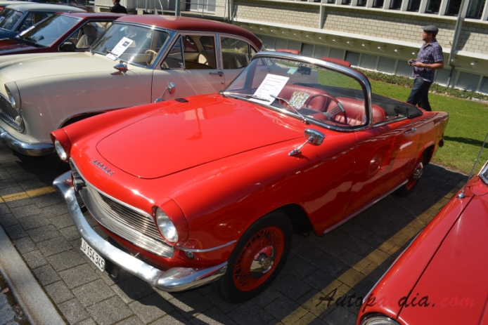 Simca Aronde 3rd generation P60 1958-1964 (1959 Simca Aronde Océane cabriolet 2d), left front view
