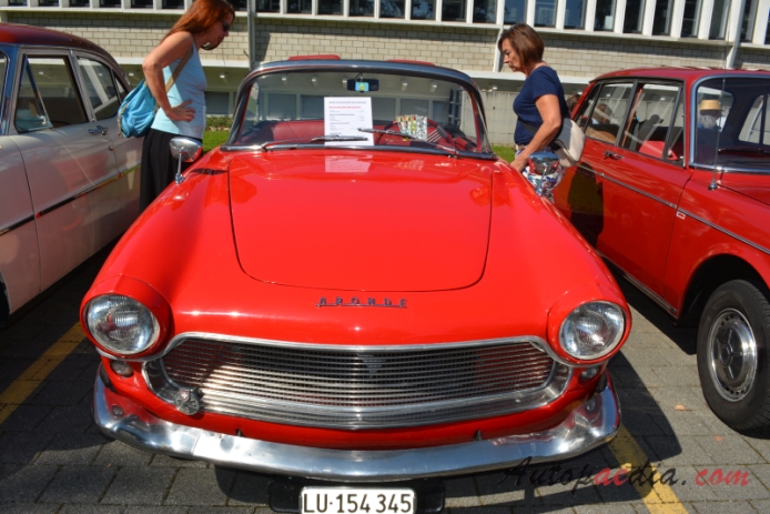 Simca Aronde 3. generacja P60 1958-1964 (1959 Simca Aronde Océane cabriolet 2d), przód