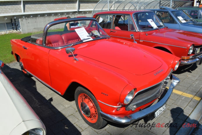 Simca Aronde 3. generacja P60 1958-1964 (1959 Simca Aronde Océane cabriolet 2d), prawy przód