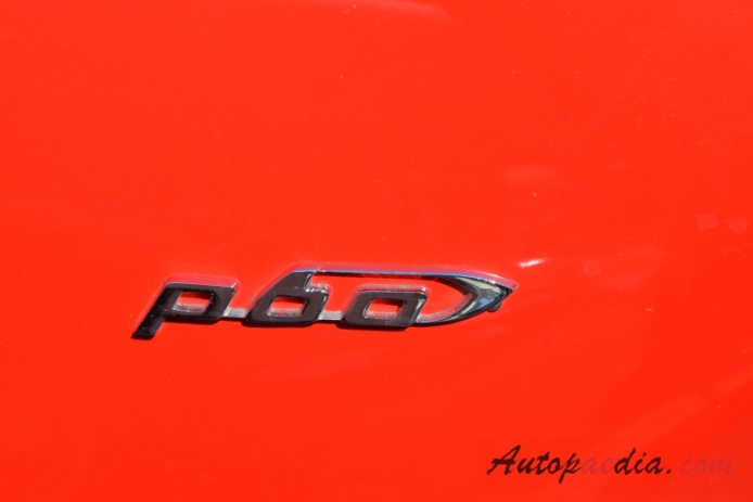 Simca Aronde 3. generacja P60 1958-1964 (1959 Simca Aronde Océane cabriolet 2d), emblemat bok 