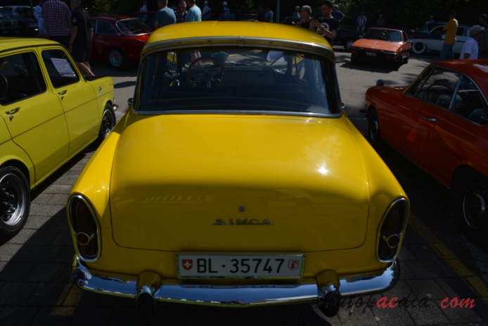 Simca Aronde 3. generacja P60 1958-1964 (1960 Elysée sedan 4d), tył