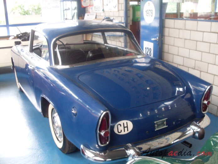 Simca Aronde 3. generacja P60 1958-1964 (1960 Plein Ciel Hardtop Coupé), lewy tył