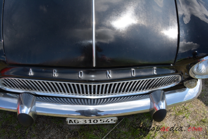 Simca Aronde 3rd generation P60 1958-1964 (sedan 4d), front emblem  