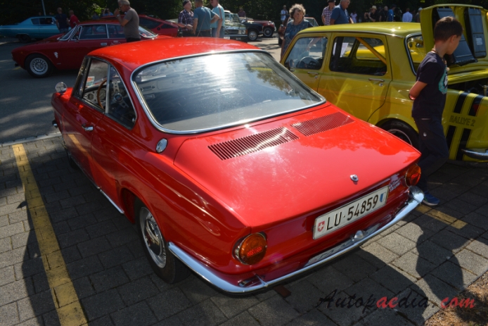 Simca Coupé 1000 1962-1967 (1963 Bertone Coupé 2d),  left rear view