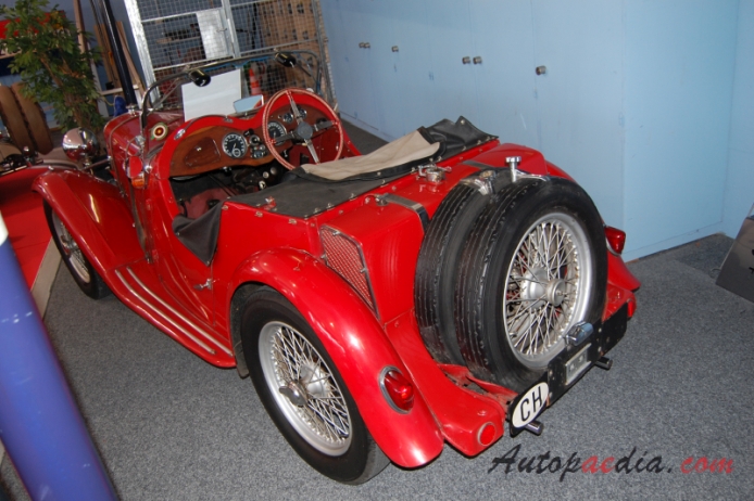 Singer Le Mans 1933-1936 (1935 roadster 2d),  left rear view