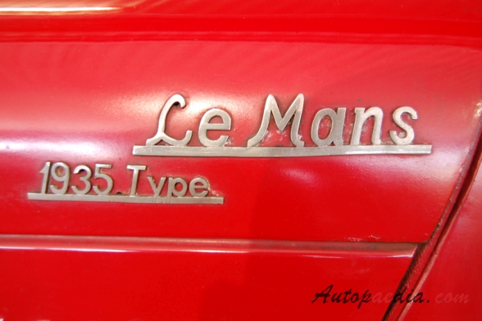 Singer Le Mans 1933-1936 (1935 roadster 2d), emblemat bok 