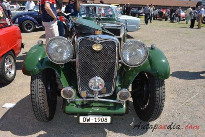 Singer Le Mans 1933-1936 (1936 1.5L roadster 2d), przód