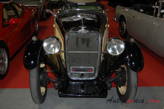 Singer Nine Sports 1933-1937 (1934 roadster 2d), przód